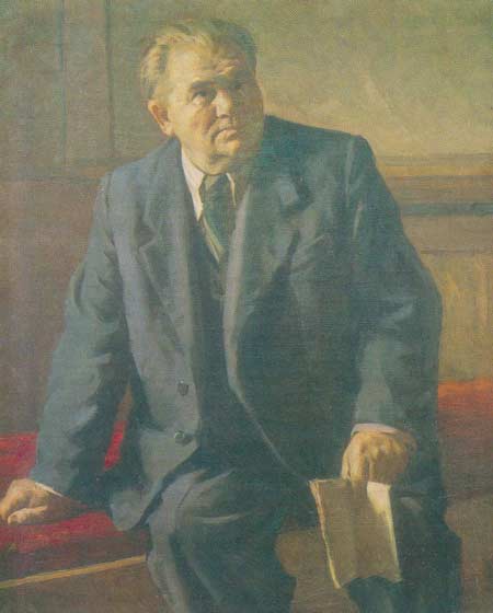 Картина:Портрет заслуженного артиста Казахской ССР Н. С. Каранова.