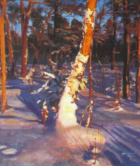 Картина:Зимний лес.
