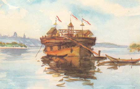 Картина:Вид на Симбирск с парохода Беляна.