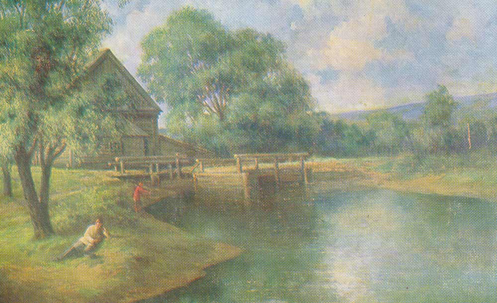 М. И. Козьмин. На реке Свияге. 1945
